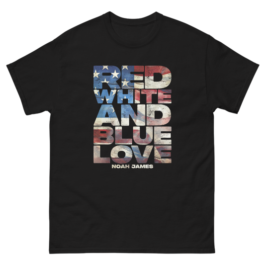 Red White And Blue Love Tee